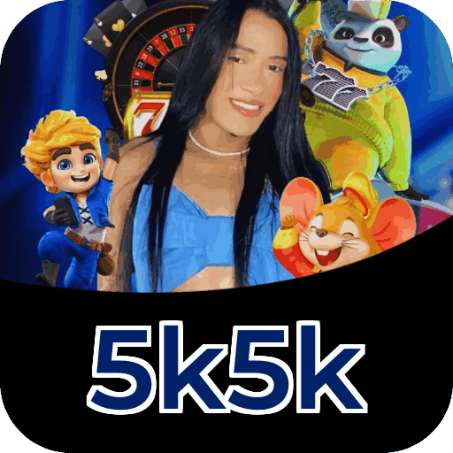 Passo a passo visual mostrando processo de download e instalação do aplicativo 5k5k